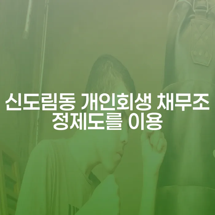 신도림동 개인회생 채무조정제도를 이용