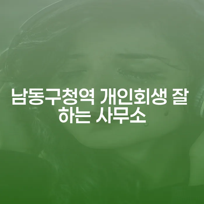 남동구청역 개인회생 잘 하는 사무소