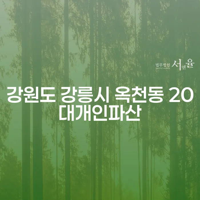 강원도 강릉시 옥천동에서 20대의 개인파산과 주식개인회생을 선택하는 방법은?